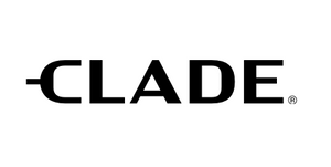 Black 'CLADE' logo on a white background